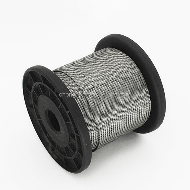 0.5 Mm 0.6 Mm 0.7 Mm 304 Stainless Steel Wire Rope Cable